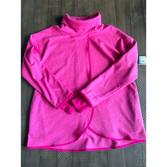 Nike Women’s Pink Funnel Neck Pullover Sweatshirt Medium NWT $85 - Picture 8 of 9